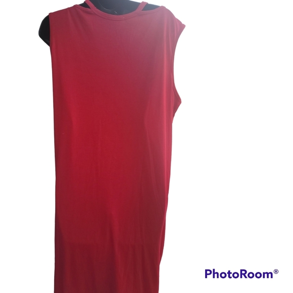 LOLLO VITA Women Casual Short TShirt Dresses Cold Shoulder, Size XXL Red - Picture 5 of 7